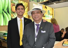 Rafael Castro and Alfred Castro with GinaFruit, a banana company from Ecuador.